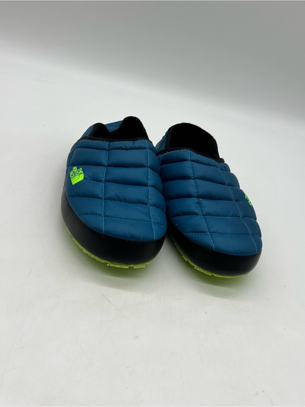 The North Face ThermoBall Traction V Men’s Sz 10 Blue Green Mules Slippers Shoes